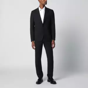 Lardini Blue single-breasted wool-blend suit