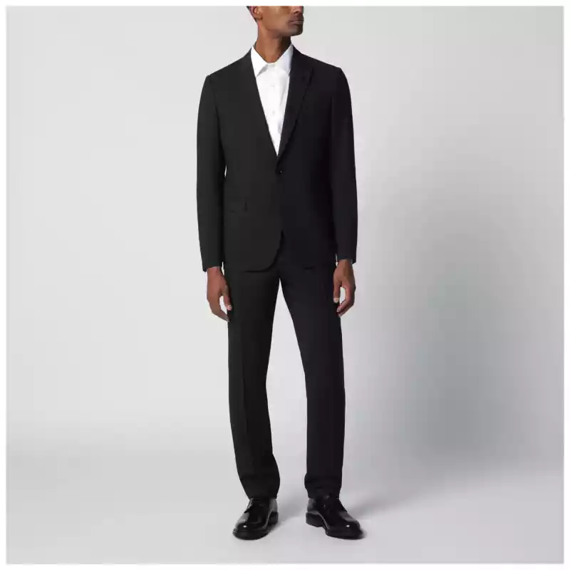 PA5928EPAE66301_S_LARDI-859.a Lardini Blue single-breasted wool-blend suit