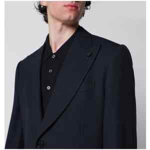 Lardini Single-Breasted Blue Wool Jacket