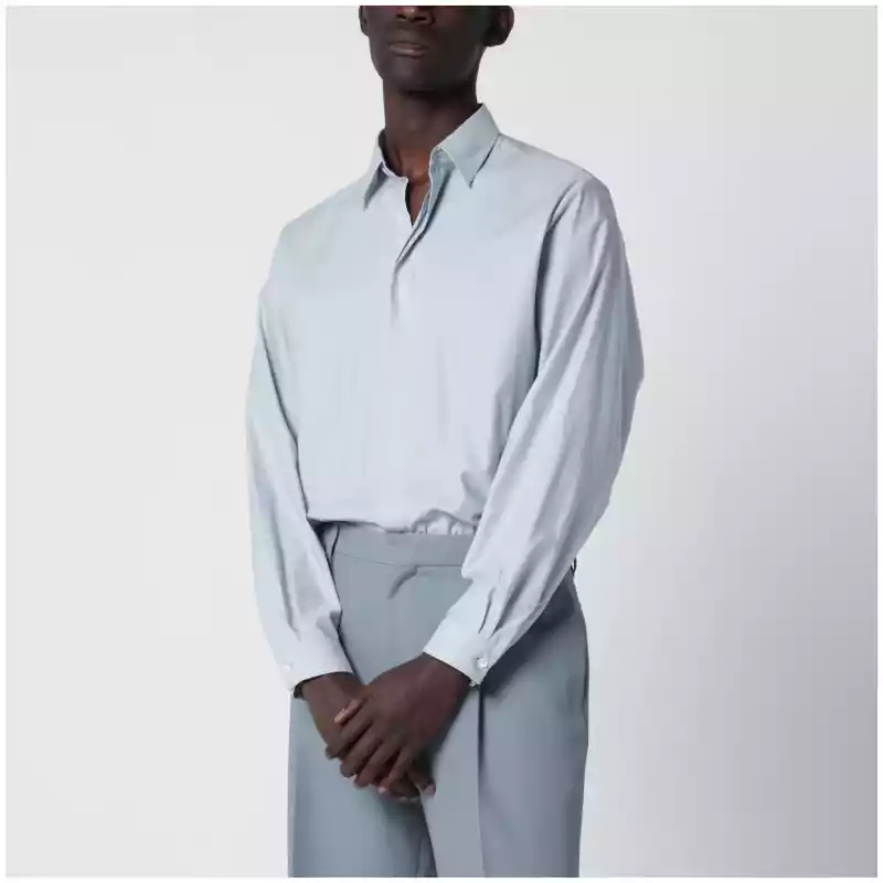 Lardini Light Blue Cotton Blend Shirt
