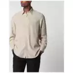 Lardini Beige linen-blend shirt
