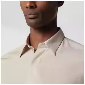 Lardini Beige linen-blend shirt