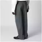 Lardini Grey cotton and silk trousers