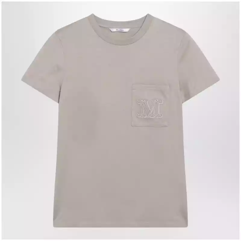 Max Mara Sand cotton jersey T-shirt