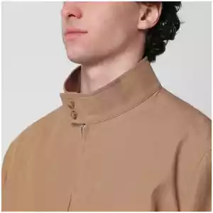 Lardini Camel linen-blend jacket