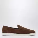 Church's Brown suede Peebles loafers