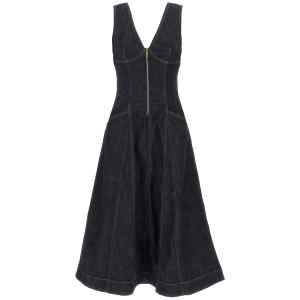 Self-Portrait Indigo Denim Midi Dress