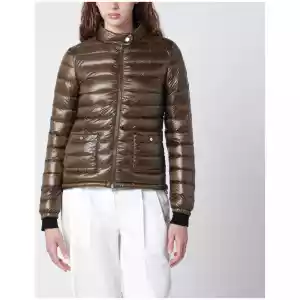 HERNO Military Green Ultralight Nylon Bomber Jacket