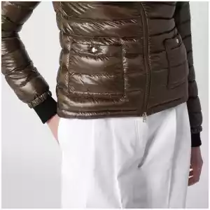 HERNO Military Green Ultralight Nylon Bomber Jacket