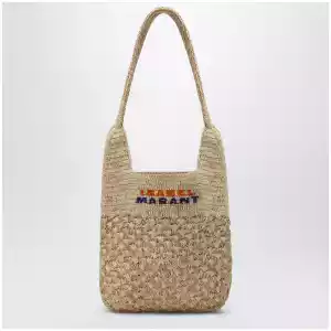 ISABEL MARANT Small Praia bag in natural raffia