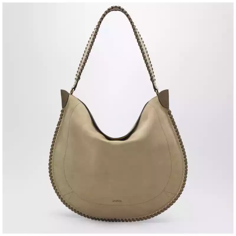 ISABEL MARANT Oskan hobo soft bag in sand-colored suede