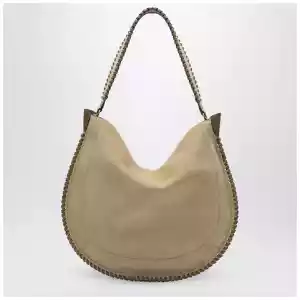 ISABEL MARANT Oskan hobo soft bag in sand-colored suede