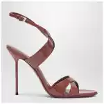 Paris Texas Lidia sandals in Desert Rose patent leather