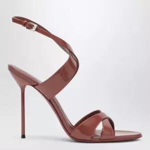 Paris Texas Lidia sandals in Desert Rose patent leather