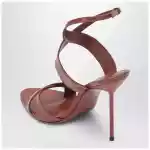 Paris Texas Lidia sandals in Desert Rose patent leather