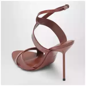 Paris Texas Lidia sandals in Desert Rose patent leather