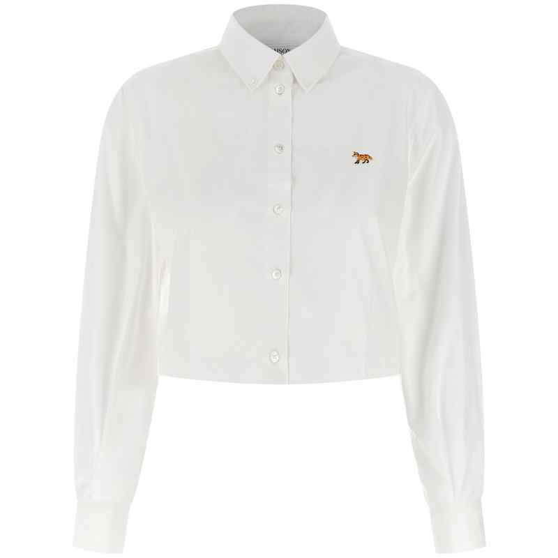 QW00402WC0026P100_01_M_2026-02-19T10-55-24.274Z-2 Maison Kitsuné Baby Fox Cropped Shirt