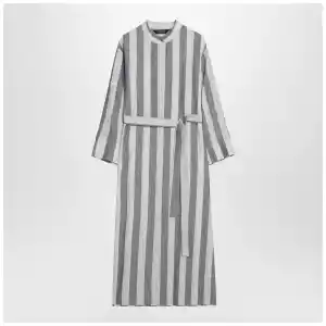 S Max Mara White/blue striped shirt dress