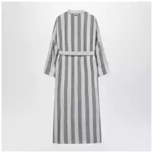 S Max Mara White/blue striped shirt dress