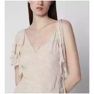 ISABEL MARANT Tylena asymmetric printed silk georgette dress in ecru