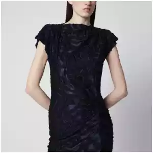 ISABEL MARANT Ladan long jacquard jersey dress in Faded Night