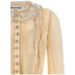 Self-Portrait Tan Pleated Georgette Mini Dress