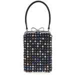 Self Portrait Multi Crystal Chainmail Handbag