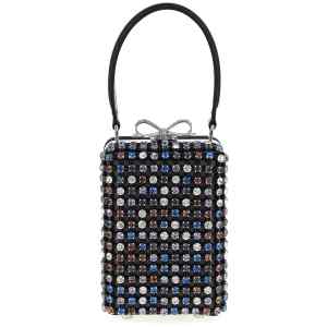 Self-Portrait Multi Crystal Chainmail Handbag