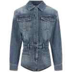 Self-Portrait Rhinestone Denim Jumpsuit