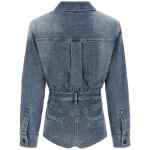 Self-Portrait Rhinestone Denim Jumpsuit