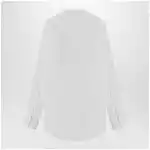 Maison Margiela Deep V-neck cotton poplin shirt in white