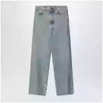 Maison Margiela Wide-leg jeans in cotton in ice blue