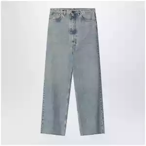 Maison Margiela Wide-leg jeans in cotton in ice blue