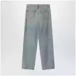 Maison Margiela Wide-leg jeans in cotton in ice blue