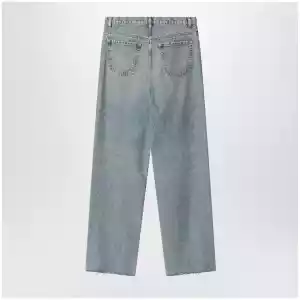 Maison Margiela Wide-leg jeans in cotton in ice blue