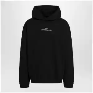 Maison Margiela Black hoodie with reversed logo