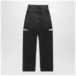 Maison Margiela Washed black jeans with side rips