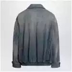 MM6 Maison Margiela Blue denim jacket with flap pockets