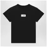 MM6 Maison Margiela Black T-shirt with Numeric Signature patch