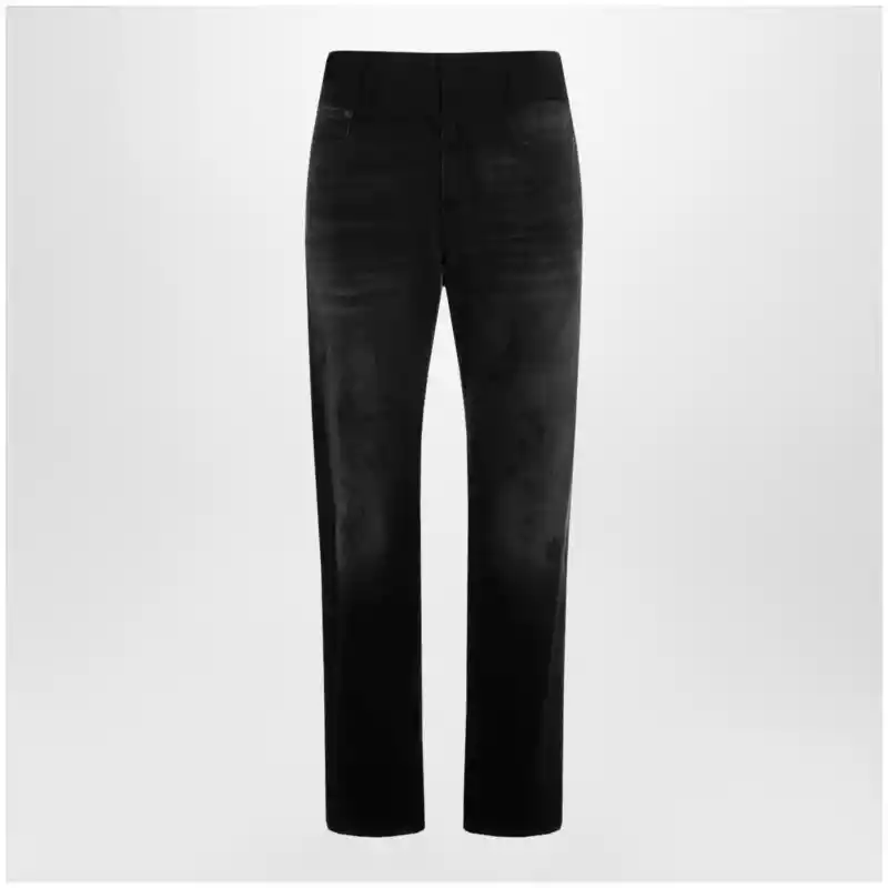 MM6 Maison Margiela Straight leg jeans black washed effect