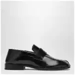Maison Margiela Tabi loafer in black leather