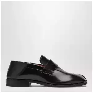Maison Margiela Tabi loafer in black leather