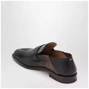 Maison Margiela Tabi City loafers in suede with laminated treatment