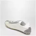 Maison Margiela Sprinters Sneakers In Cream Leather And Vintage Suede