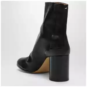Maison Margiela Black leather Tabi ankle boots