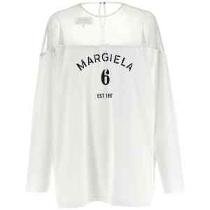 Mm6 Maison Margiela Tulle Insert T-shirt