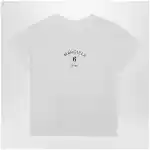 MM6 Maison Margiela Off-white cotton jersey T-shirt with numeric embroidery