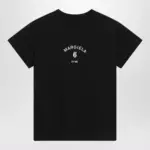 MM6 Maison Margiela Black T-shirt with logo print