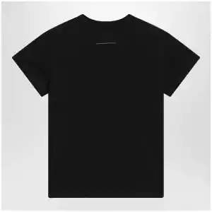 MM6 Maison Margiela Black T-shirt with logo print