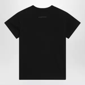 MM6 Maison Margiela Black T-shirt with logo print